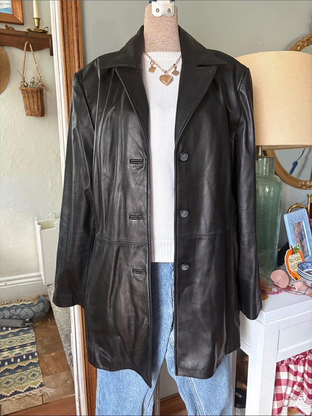 JLC Black Leather Jacket